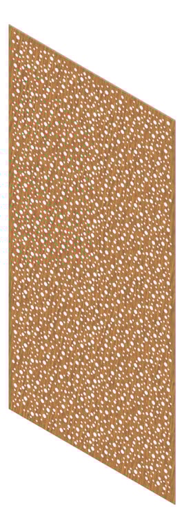 3D Presentation Image of Panel Acoustic Keystone KeyPly Designer 2400x1200 HoopPly WalnutStain