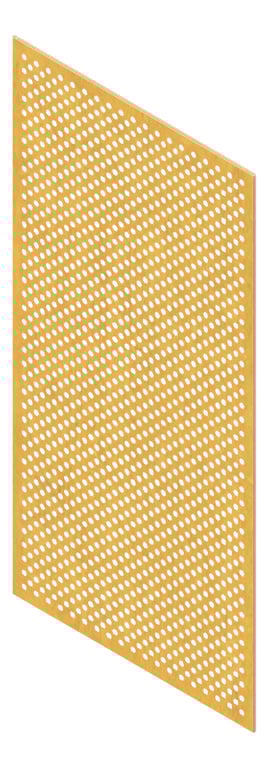 3D Presentation Image of Panel Acoustic Keystone KeyPly KP1 1200x600 HoopPly Ash