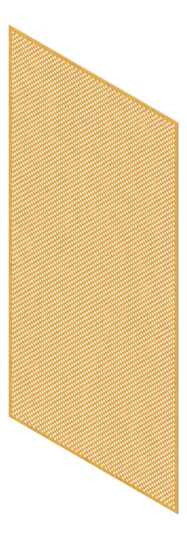 3D Presentation Image of Panel Acoustic Keystone KeyPly KP1 2400x1200 HoopPly Ash