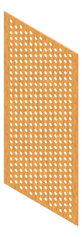 3D Presentation Image of Panel Acoustic Keystone KeyPly KP2 1200x600 HoopPly BlackbuttStain