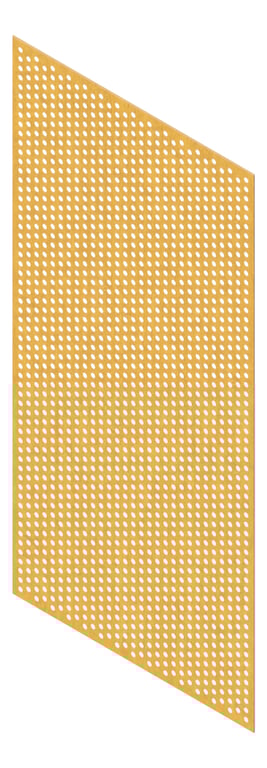 3D Presentation Image of Panel Acoustic Keystone KeyPly KP2 2400x1200 HoopPly Ash