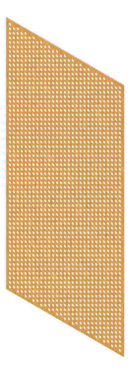 3D Presentation Image of Panel Acoustic Keystone KeyPly KP2 2400x1200 HoopPly BlackbuttStain