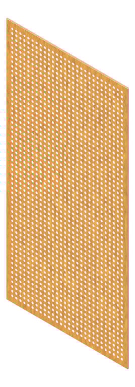 3D Presentation Image of Panel Acoustic Keystone KeyPly KP3 1200x600 HoopPly BlackbuttStain