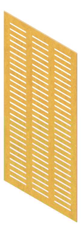 3D Presentation Image of Panel Acoustic Keystone KeyPly KS3 1200x600 HoopPly Ash