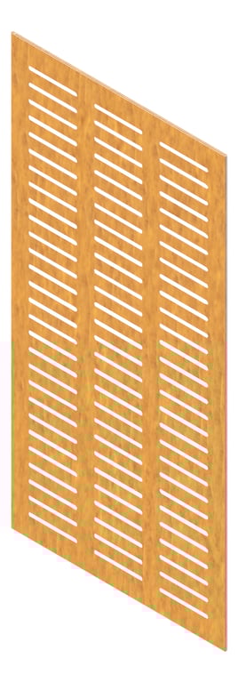 3D Presentation Image of Panel Acoustic Keystone KeyPly KS3 1200x600 HoopPly BlackbuttStain