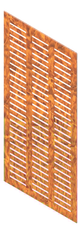 3D Presentation Image of Panel Acoustic Keystone KeyPly KS3 1200x600 HoopPly JarrahStain