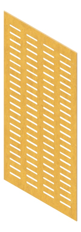 3D Presentation Image of Panel Acoustic Keystone KeyPly KS4 1200x600 HoopPly Ash