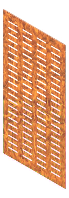 3D Presentation Image of Panel Acoustic Keystone KeyPly KS4 1200x600 HoopPly JarrahStain