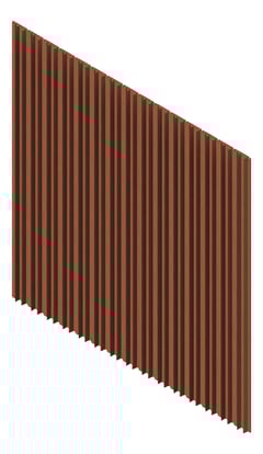 3D Presentation Image of Cladding Aluminium Knotwood Dimensional