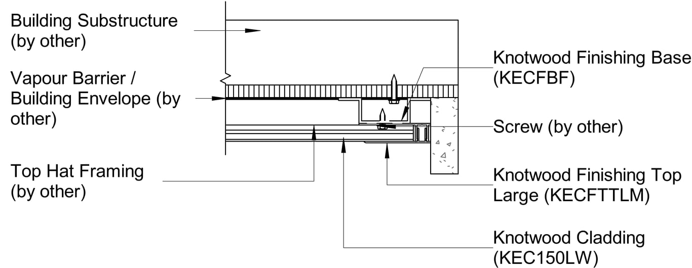  Image of TRADITIONAL CLADDING Soffit G End Trim Detail