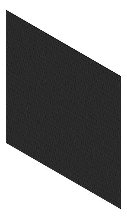 3D Presentation Image of Cladding Aluminium Knotwood Traditional Horizontal 100Flat BlackCedar