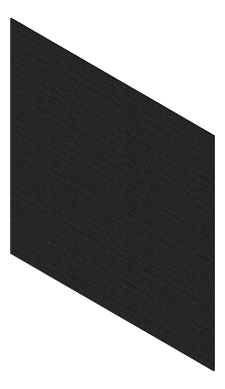 3D Presentation Image of Cladding Aluminium Knotwood Traditional Horizontal 100Flat BlackWenge