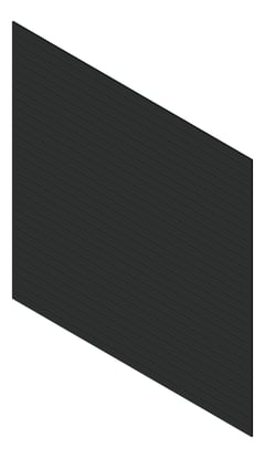 3D Presentation Image of Cladding Aluminium Knotwood Traditional Horizontal 100Flat Black