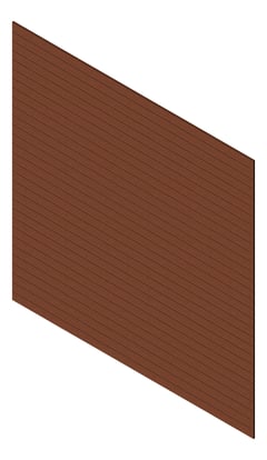 3D Presentation Image of Cladding Aluminium Knotwood Traditional Horizontal 100Flat Blackbutt