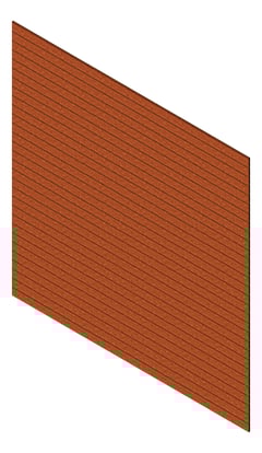 3D Presentation Image of Cladding Aluminium Knotwood Traditional Horizontal 100Shadowline AmberRust