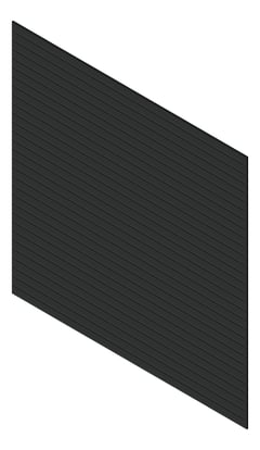 3D Presentation Image of Cladding Aluminium Knotwood Traditional Horizontal 100Shadowline Black