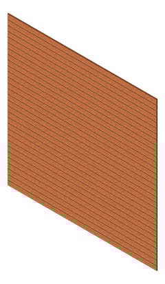 3D Presentation Image of Cladding Aluminium Knotwood Traditional Horizontal 100Shadowline BronzeRust