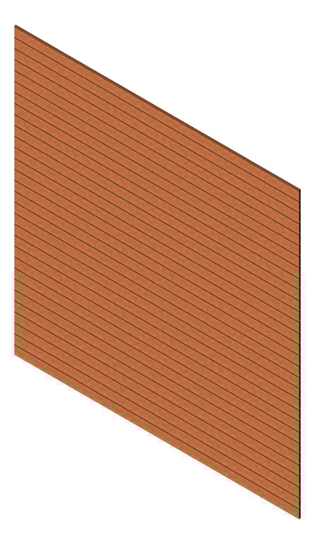 3D Presentation Image of Cladding Aluminium Knotwood Traditional Horizontal 100Shadowline BronzeRust