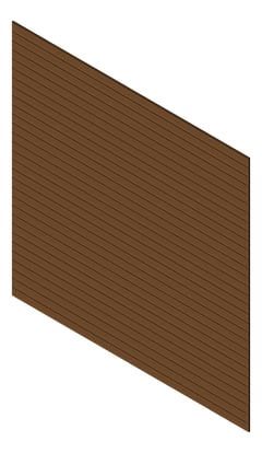 3D Presentation Image of Cladding Aluminium Knotwood Traditional Horizontal 100Shadowline Chestnut