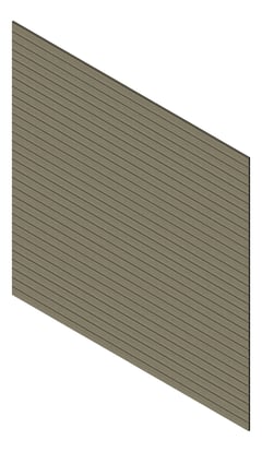 3D Presentation Image of Cladding Aluminium Knotwood Traditional Horizontal 100Shadowline GreyAsh