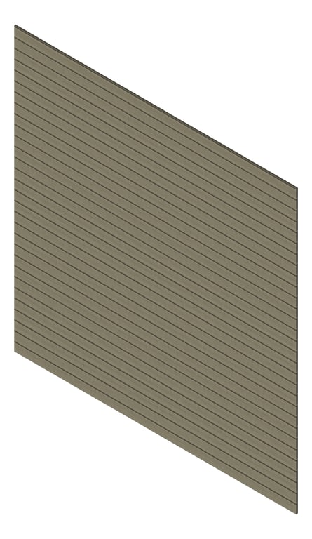 3D Presentation Image of Cladding Aluminium Knotwood Traditional Horizontal 100Shadowline GreyAsh