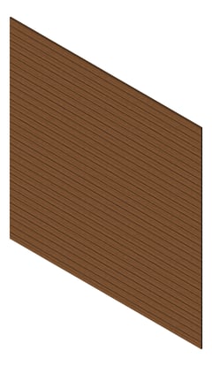 3D Presentation Image of Cladding Aluminium Knotwood Traditional Horizontal 100Shadowline LightOak