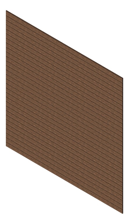 3D Presentation Image of Cladding Aluminium Knotwood Traditional Horizontal 100Shadowline RoyalOak