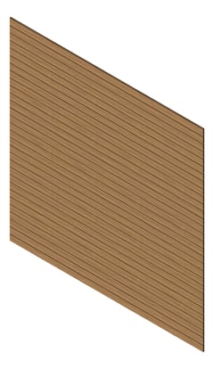 3D Presentation Image of Cladding Aluminium Knotwood Traditional Horizontal 100Shadowline SilverWattle
