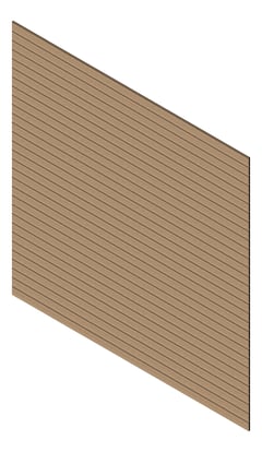 3D Presentation Image of Cladding Aluminium Knotwood Traditional Horizontal 100Shadowline Spruce