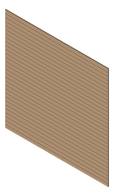 3D Presentation Image of Cladding Aluminium Knotwood Traditional Horizontal 100Shadowline Spruce