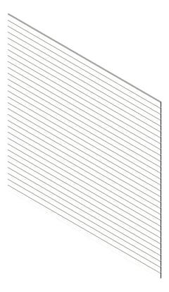 3D Presentation Image of Cladding Aluminium Knotwood Traditional Horizontal 100Shadowline White