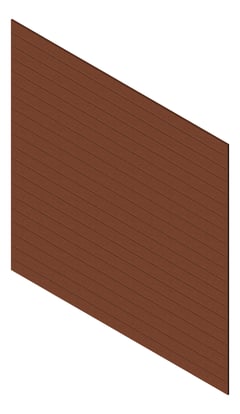 3D Presentation Image of Cladding Aluminium Knotwood Traditional Horizontal 150Flat Blackbutt
