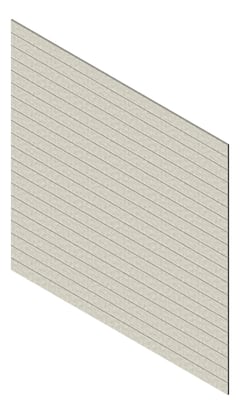 3D Presentation Image of Cladding Aluminium Knotwood Traditional Horizontal 150Flat Concrete