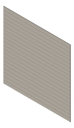 3D Presentation Image of Cladding Aluminium Knotwood Traditional Horizontal 150Flat Dune