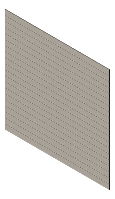 3D Presentation Image of Cladding Aluminium Knotwood Traditional Horizontal 150Flat Dune