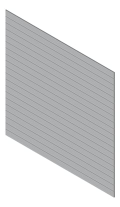 3D Presentation Image of Cladding Aluminium Knotwood Traditional Horizontal 150Flat Silver