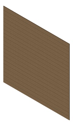 3D Presentation Image of Cladding Aluminium Knotwood Traditional Horizontal 150Flat WhiteAsh