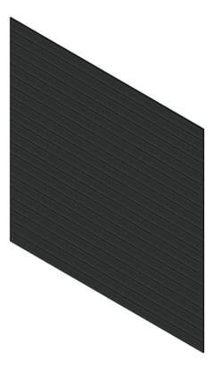 3D Presentation Image of Cladding Aluminium Knotwood Traditional Horizontal 150Shadowline Black