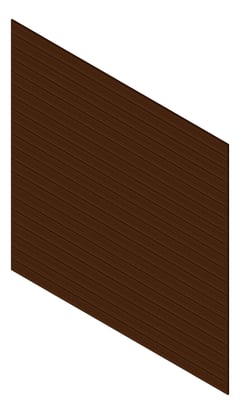 3D Presentation Image of Cladding Aluminium Knotwood Traditional Horizontal 150Shadowline EnglishChestnut