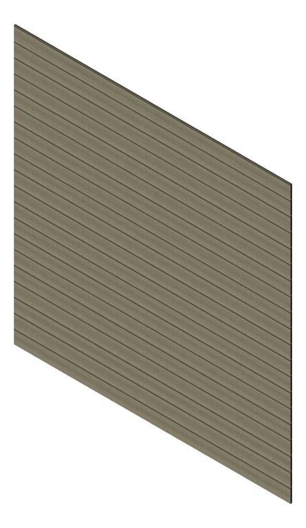 3D Presentation Image of Cladding Aluminium Knotwood Traditional Horizontal 150Shadowline GreyAsh