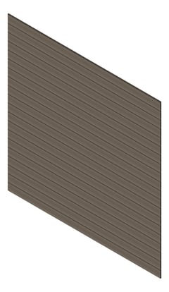 3D Presentation Image of Cladding Aluminium Knotwood Traditional Horizontal 150Shadowline Jasper