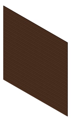 3D Presentation Image of Cladding Aluminium Knotwood Traditional Horizontal 150Shadowline PacificTeak