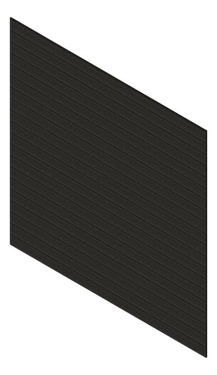 3D Presentation Image of Cladding Aluminium Knotwood Traditional Horizontal 150Shadowline ShouSugiBan