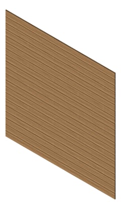 3D Presentation Image of Cladding Aluminium Knotwood Traditional Horizontal 150Shadowline SilverWattle