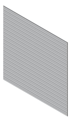 3D Presentation Image of Cladding Aluminium Knotwood Traditional Horizontal 150Shadowline Silver