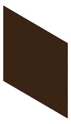 3D Presentation Image of Cladding Aluminium Knotwood Traditional Horizontal 150Shadowline TeakBrown