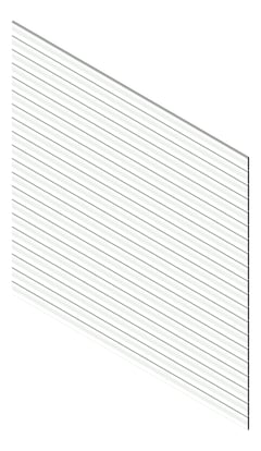 3D Presentation Image of Cladding Aluminium Knotwood Traditional Horizontal 150Shadowline White