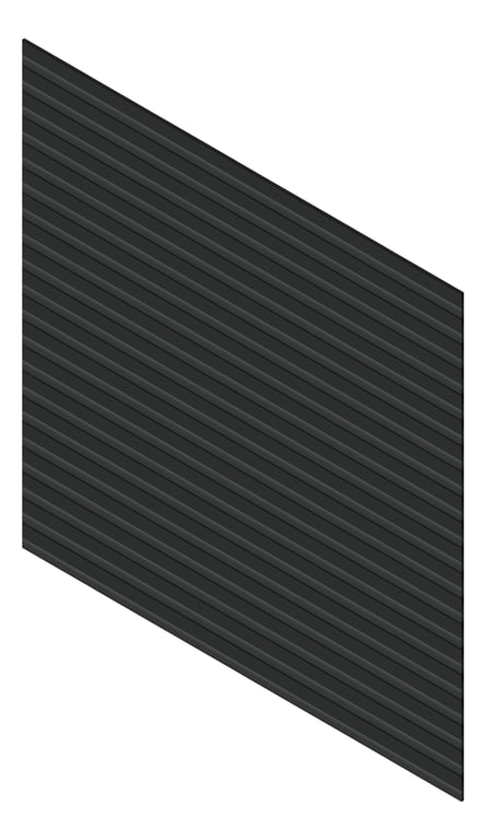 3D Presentation Image of Cladding Aluminium Knotwood Traditional Horizontal 150Shiplap Black