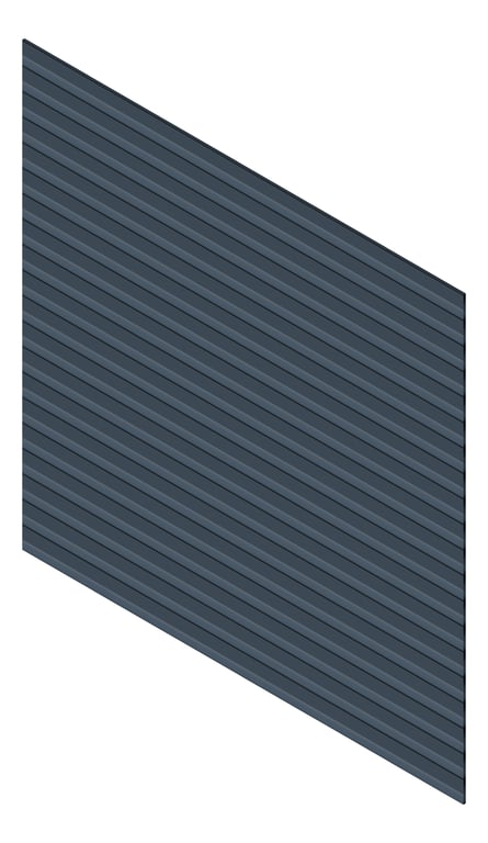 3D Presentation Image of Cladding Aluminium Knotwood Traditional Horizontal 150Shiplap DeepOcean