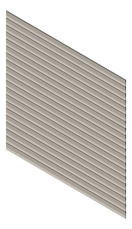 3D Presentation Image of Cladding Aluminium Knotwood Traditional Horizontal 150Shiplap Dune